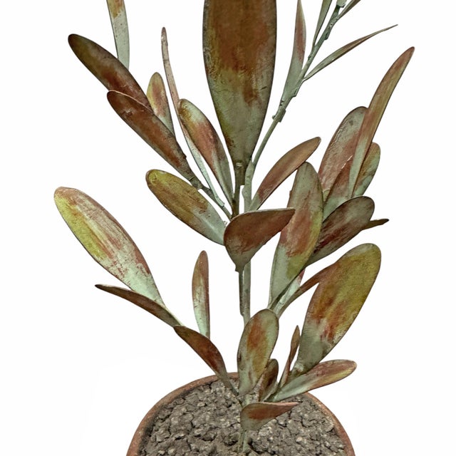 Right Proper Designed Tole Olive Topiary For Sale - Image 9 of 11