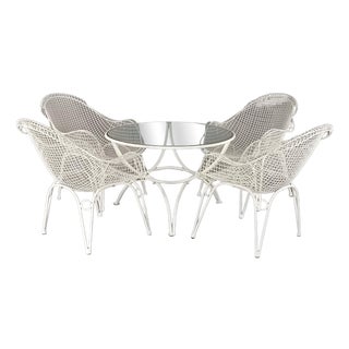 Italian Garden Table and Chairs, 1950s, Set of 5 For Sale