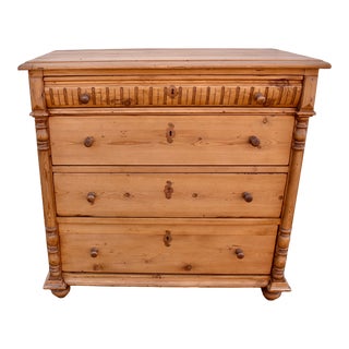 Pine Chest of Four Drawers, Denmark, Circa 1910 For Sale