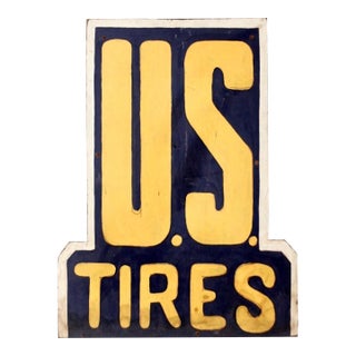 Vintage Us Tires Sign For Sale