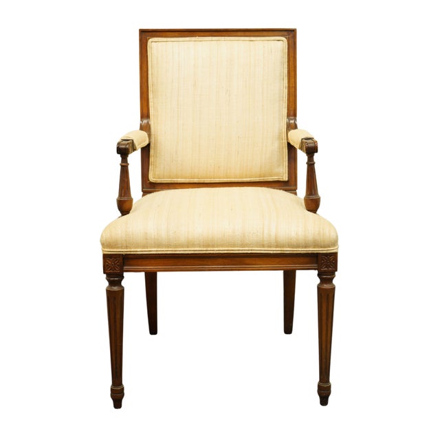Set of 8 Kindel Furniture Italian Provincial Cream Upholstered Dining Arm Chairs 467715 Chairish