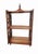 Jasper Morrison Vintage Small Chippendale Wood Mirrored Back 2 Shelf Pagoda Wall Shelf For Sale - Image 4 of 7