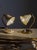 Vintage Brass Table Lamps with Enameled Corolla Lampshades, 1950s, Set of 2 For Sale - Image 14 of 15