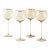 Siren White Wine Goblets - Oro with Gold Rim, Set of 4 For Sale
