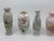 Vintage Small Floral Oriental Vases- A Set of 5 For Sale - Image 4 of 6