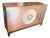 Theodore Alexander Silver Leaf Two-Door Credenza Sideboard For Sale