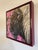 Contemporary Bloomin Bison by Alexandrea Pangburn | Acrylic Painting of a bison surrounded by pink flowers For Sale - Image 3 of 4