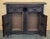 Black 20th Spanish Baroque Carved Walnut Tuscan Two Drawers Credenza or Buffet For Sale - Image 8 of 10