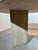 Minimalist Sculptural Oval Travertine Dining Table For Sale - Image 4 of 5