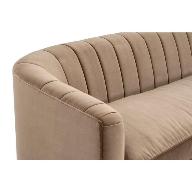 Brown Essentials for Living Bronx Channel Back Sofa For Sale - Image 8 of 8