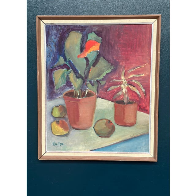 Valbo, Still Life, 1960s, Oil on Panel, Framed For Sale - Image 13 of 18