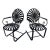 Francois Carre Curvy Iron Porch Rockers - Set of 2, Attributed For Sale