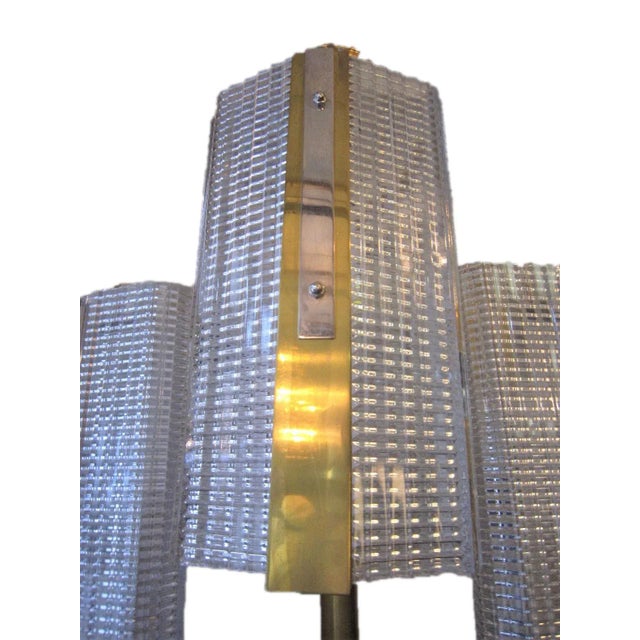 Kalmar Modernist Brass and Glass Ten-Arm Austrian Chandelier For Sale - Image 9 of 12