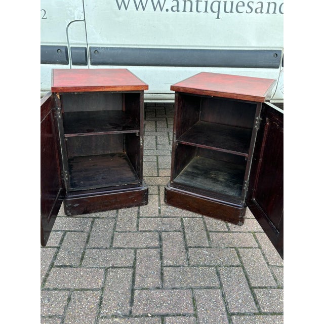 Victorian Bedside Cupboards, Set of 2 For Sale - Image 9 of 14