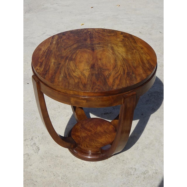Art Deco Coffee Table in Walnut and Burr Walnut, 1920s For Sale - Image 3 of 18
