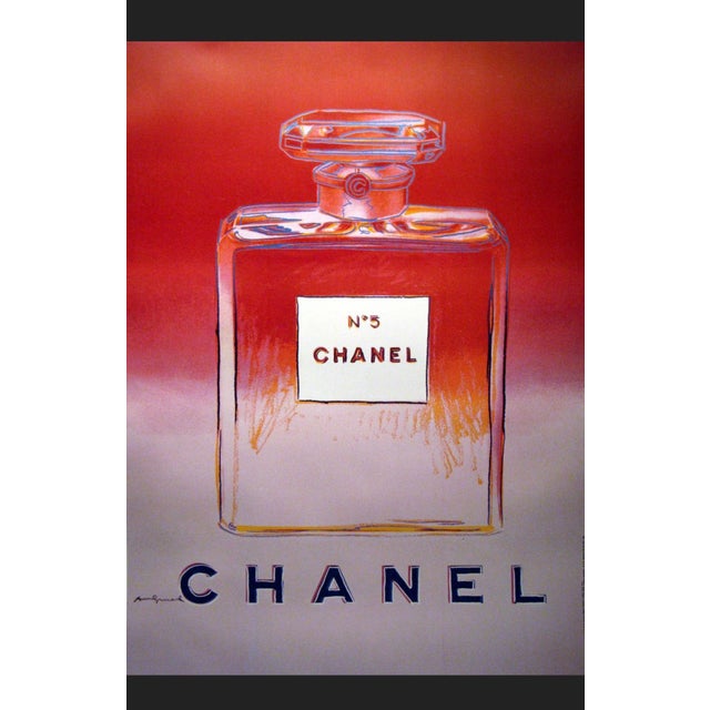 Pop Art 1990s Andy Warhol Chanel Bottle 1997 Large 47x66 Linen Backed Prints Set 4 For Sale - Image 3 of 4