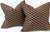 Elevate your seating arrangement with this striking pair of custom-made throw pillows. Featuring a bold, multi-colored...