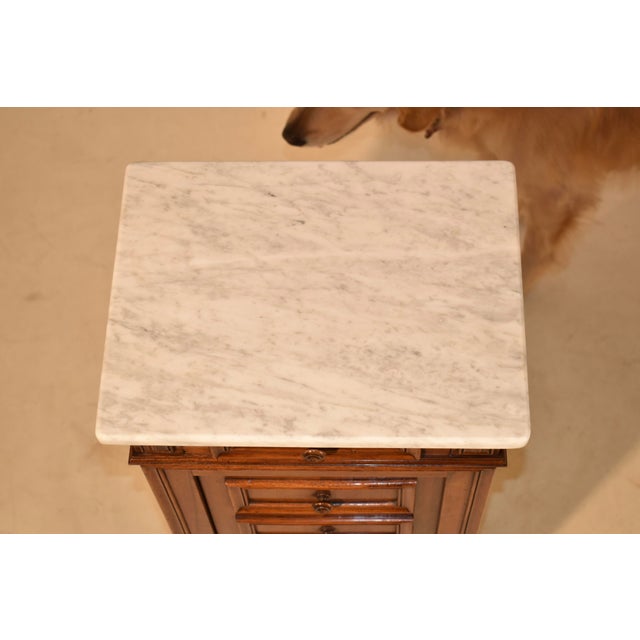 19th Century French Walnut Bedside Cabinet For Sale - Image 9 of 10