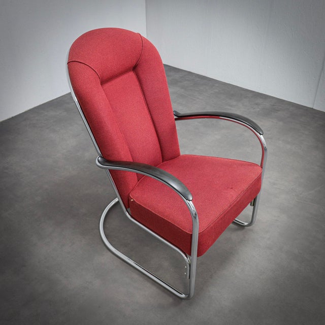 Bauhaus Lounge Chair by W.H. Gispen for Dutch Originals, 1990s For Sale - Image 6 of 11
