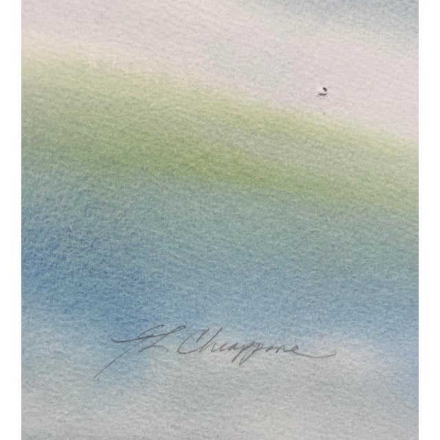 Coastal Coastal Landscape Watercolor by Chiappone For Sale - Image 3 of 4