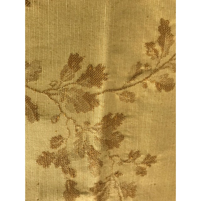 Textile 3 1/4 Yards of Brunschwig and Fils of Woven Cotton and Silk Brocade Fabric For Sale - Image 7 of 7