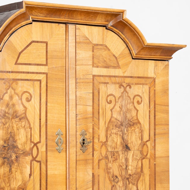 Wood 18th Century German Baroque Inlaid Marquetry Secretary Bureau For Sale - Image 7 of 16