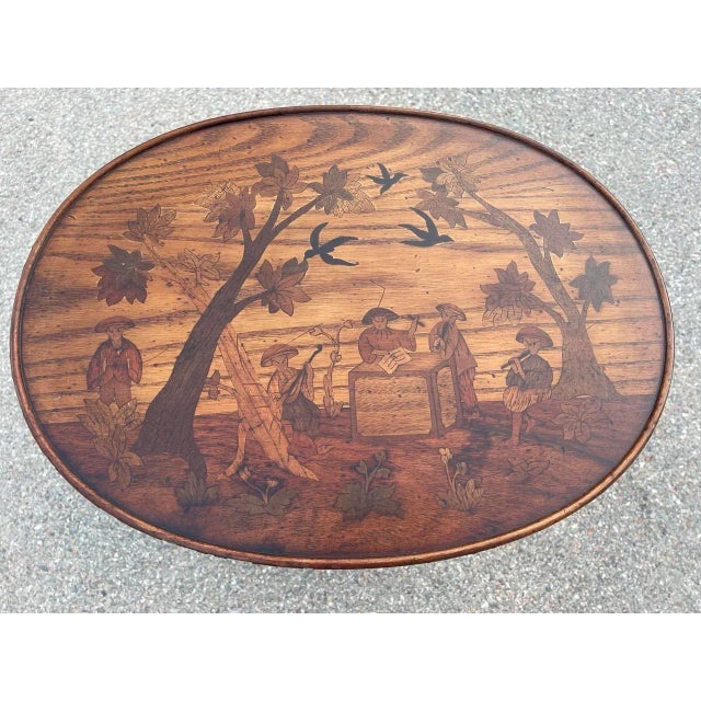 Antique Inlaid Kidney Shaped Table For Sale - Image 9 of 18