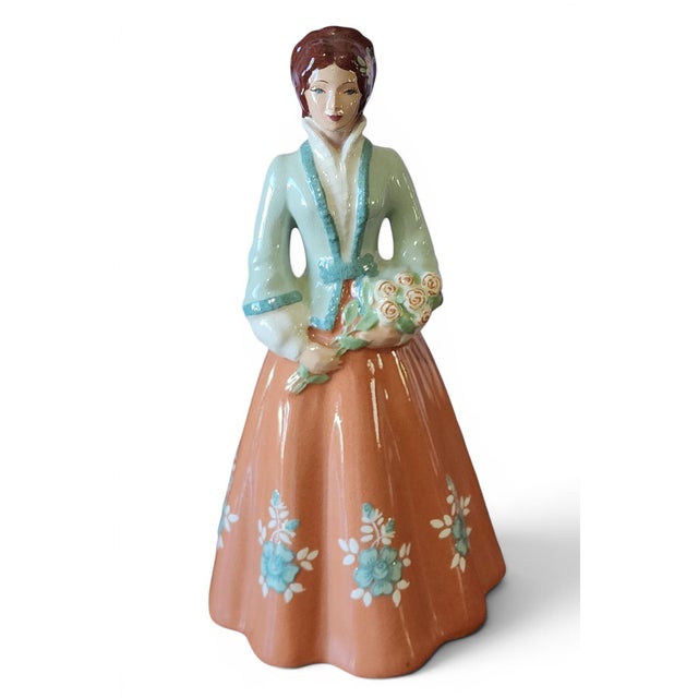 Vintage Mid Century Modern Zaida S-Quire Ceramics Of Ca Woman Figurine c1950s. Signed on bottom. Great condition with some...