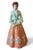 Vintage Mid Century Modern Zaida S-Quire Ceramics Of Ca Woman Figurine c1950s. Signed on bottom. Great condition with some...
