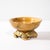 Early 20th Century Art Deco Amber Gold Marble Dish With Stylized Gilt Bronze Base For Sale - Image 5 of 10