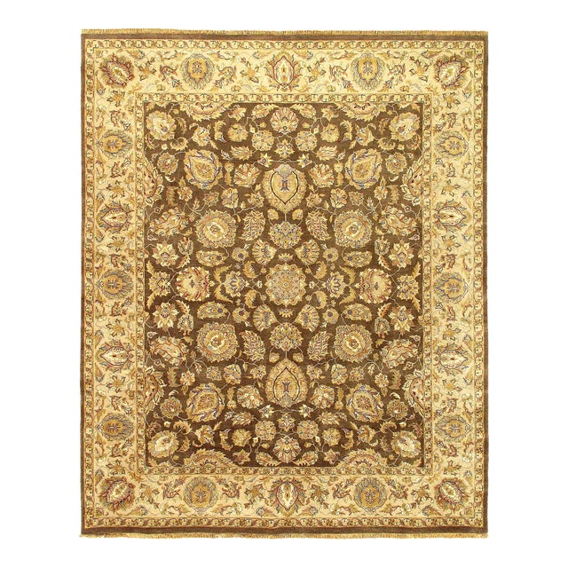 Fine Hand Knotted Persian Tabriz Design Rug For Sale
