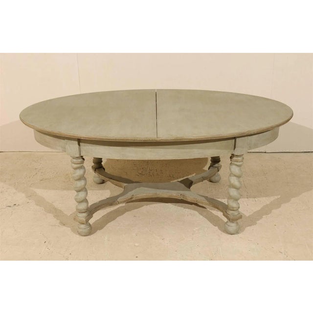 Swedish Baroque Style Oval Table From the Mid-20th Century For Sale - Image 4 of 11