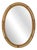 Vintage Oval Wall Mirror in Bamboo, Italy, 1960s For Sale