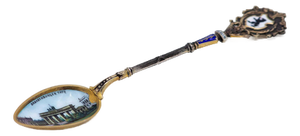 Brandensburger Thor Souvenir Spoon in Enamelled Silver