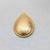 Gold Vintage C1985 Signed Monet Goldtone "Hammered" Tear Drop Shaped Brooch For Sale - Image 8 of 10