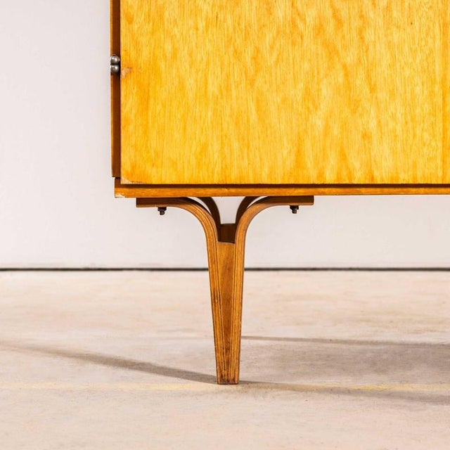 Mid-Century Blonde Birch Wardrobe, 1960s For Sale - Image 4 of 12