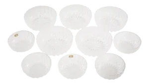 Vintage Val Saint Lambert Bowls - Set of 10