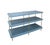 Hollywood Regency Vintage Navy Blue Lacquered Brass Three-Tier Console Table For Sale - Image 3 of 11