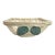 Mid 20th Century French Open-Weave Ceramic Bowl With Barbotine Lemon Leaves For Sale