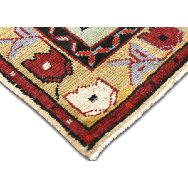 Traditional 1960s Turkish Oushak Rug For Sale - Image 3 of 6