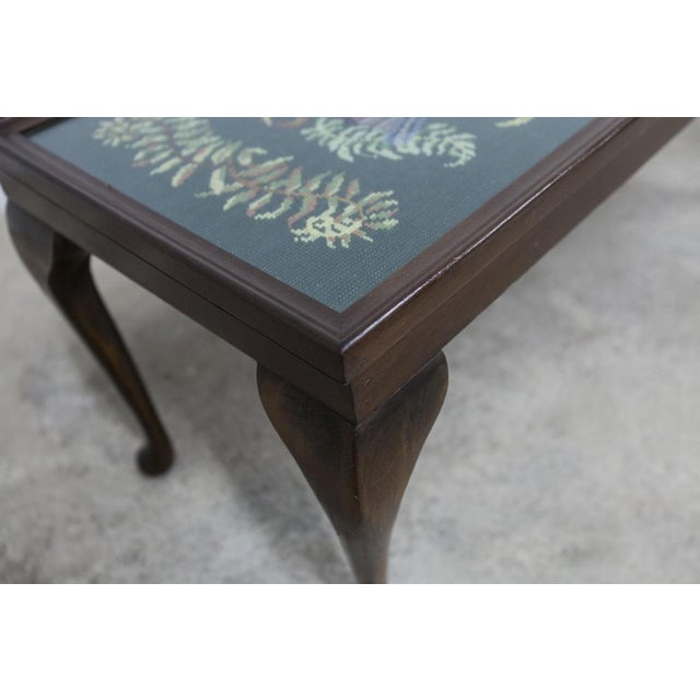 Needlewoman Coffee Table with Glass, London, 1940s For Sale - Image 18 of 18