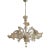 Venetian Transparent and Gold Murano Style Glass Chandelier with Flowers and Leaves from Simoeng For Sale - Image 13 of 13