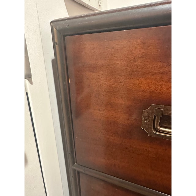 Early 20th Century Theodore Alexander Walnut Chest of Drawers With Filing Cabinet For Sale - Image 9 of 11