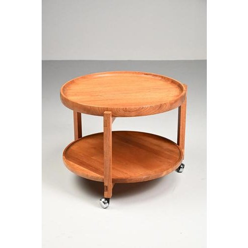 Vintage Oak Serving Trolley For Sale - Image 3 of 10