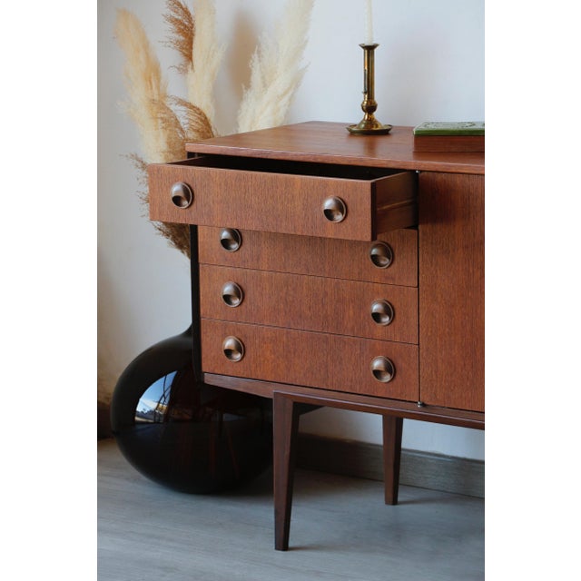 Vintage Scandinavian Teak Sideboard, 1970s For Sale - Image 4 of 18