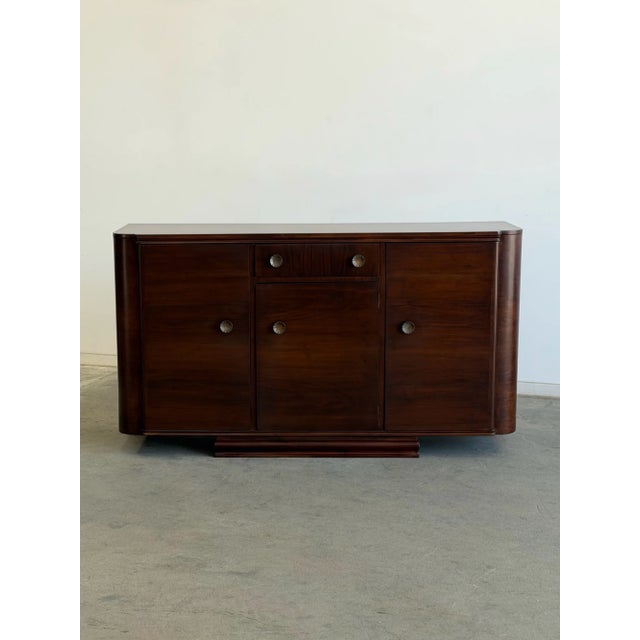 Art Deco 1940s Minimal Art Deco Credenza For Sale - Image 3 of 13