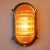 Old cast aluminum wall light with beautiful curved glass worked in multiple ways. Completely restored (stripped, polished,...