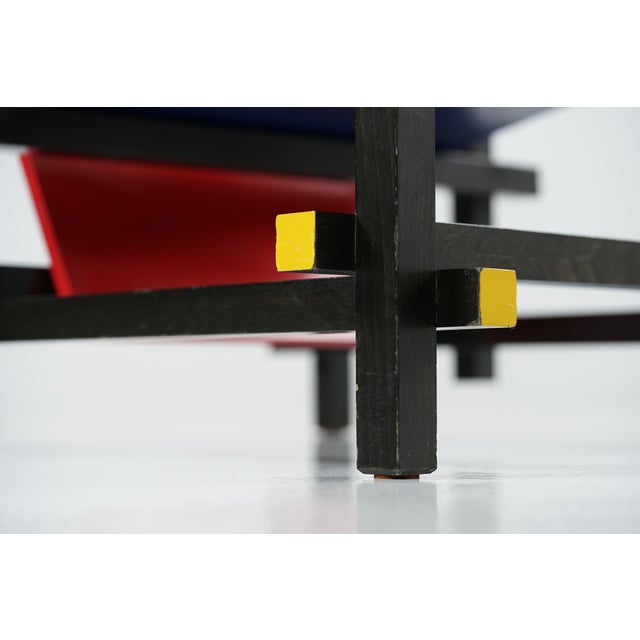 Red and Blue Armchair by Gerrit T. Rietveld for Cassina, 1980s For Sale - Image 15 of 18