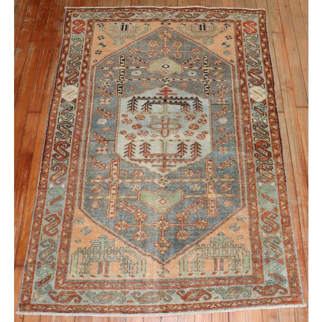 1930s Persian Malayer scatter size rug