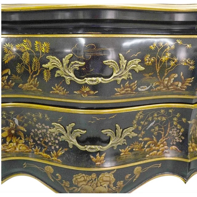 Black 1970s John Widdicomb Chinoiserie Bombay Chest For Sale - Image 8 of 8